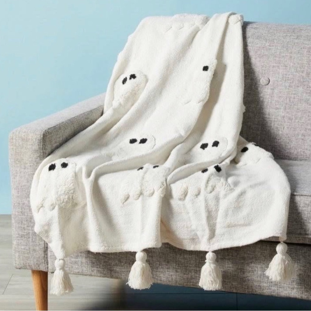 Rachel Zoe White Ghost Blanket